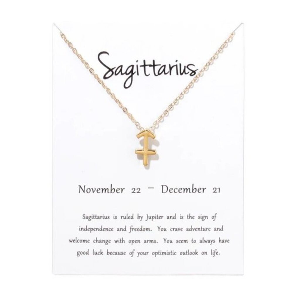 Zodiac Sign Gold Necklace